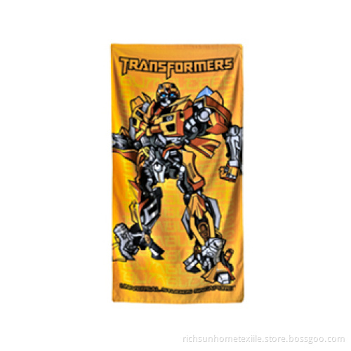 robot beach towel